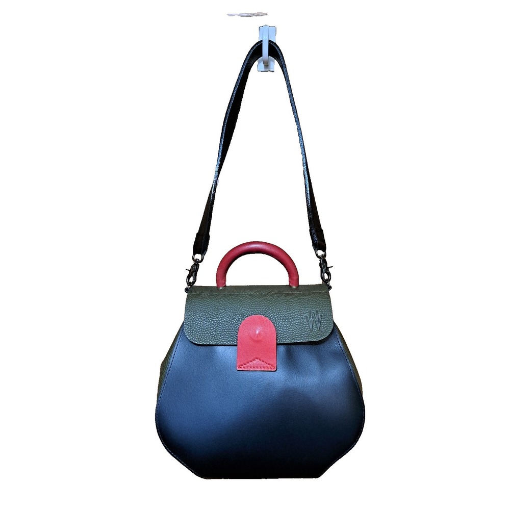 Leather Shoulder Women's Bag One of Kind Handmade Belarussian Designer 3 Colors